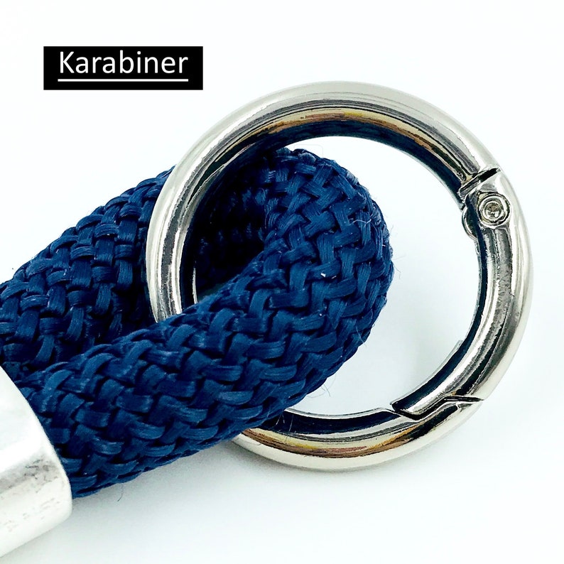 Keychain godmother godfather, gift best aunt best uncle, 24 colors sailing rope Karabiner