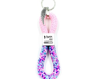 personalized keychain Mama loading 2023, sail rope selection 24 colors