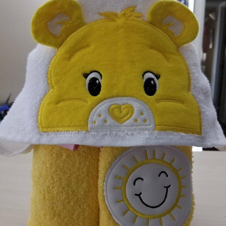 Care Bears Inspired Hooded Bath Towels Hooded Bath Towels Etsy