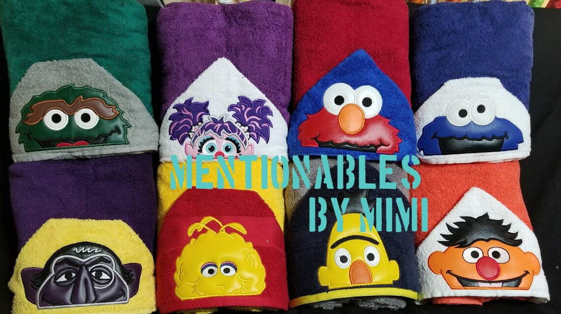 Multiple Hooded Towelskids Giftscharacter towels Etsy