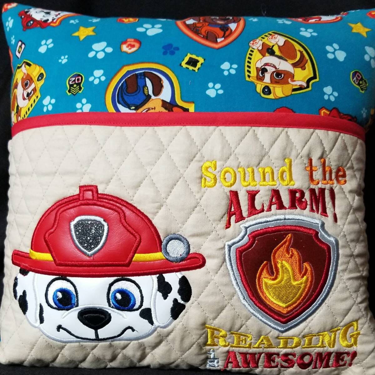 Paw Patrol Reading Pillow Paw Patrol Gift Chase Paw Patrol Etsy UK