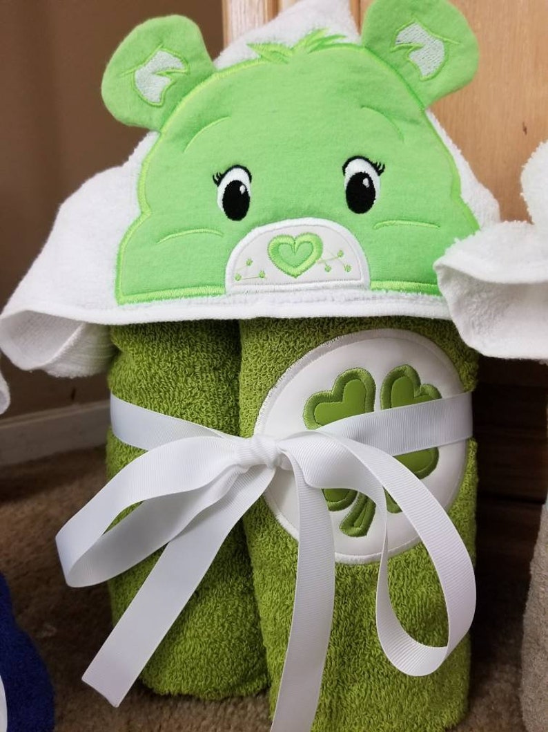 Care Bears Inspired Hooded Bath Towels Hooded Bath Towels Etsy