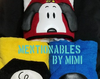Peanuts Inspired Hooded Bath Towel – Charlie Brown, Snoopy, Lucy