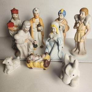 Porcelain Nativity - Etsy