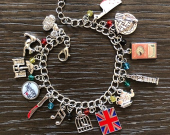 SWEENEY TODD Inspired Charm Bracelet The Demon Barber of Fleet Street  Stephen Sondheim