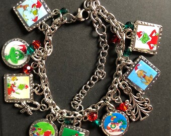grinch charm bracelet