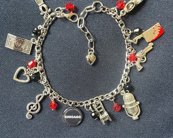 Chicago Inspired Charm Bracelet, Musical Theater, Broadway Theatre