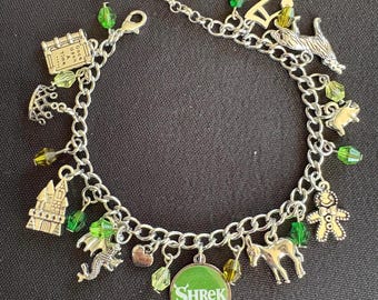Bracelet à breloques inspiré du théâtre musical, théâtre de Broadway Shrek