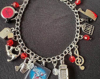 SWEENEY TODD Inspired Charm Bracelet The Demon Barber of Fleet Street  Stephen Sondheim
