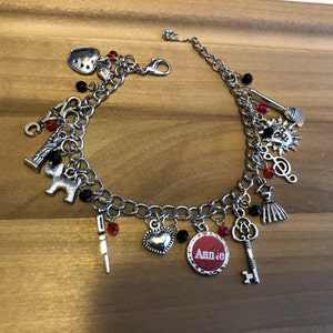 Annie Inspired Charm Bracelet Musical Theater, Broadway Theatre Little Orphan Annie