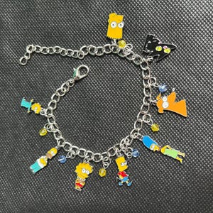 The Simpsons Inspired Charm Bracelet Bart Homer