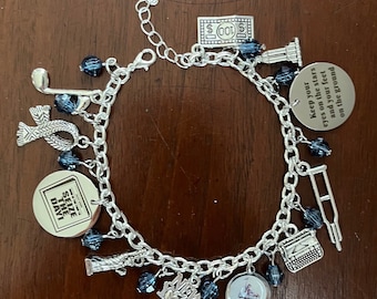 Newsies Inspired Charm Bracelet Musical Theater, Broadway Theatre New York