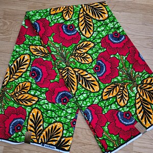African Kente print skirt. African maxi high waist skirt. Front slit full length kente skirt for women. Colour 8