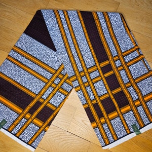 African Kente print skirt. African maxi high waist skirt. Front slit full length kente skirt for women. Colour 6