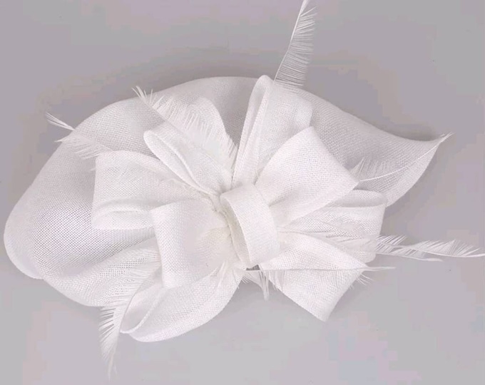 White Fascinator Hat