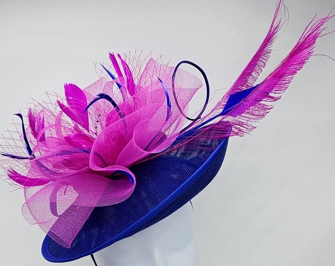 Royal Blue Fascinator