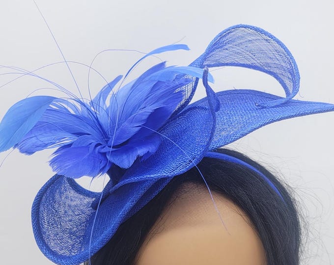 Royal Blue Fascinator Hat