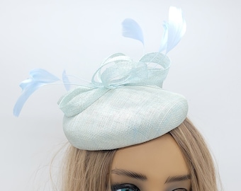 Light Blue Fascinator Hat