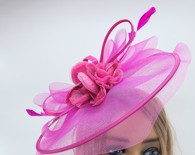 Hot Pink Fascinator Hat