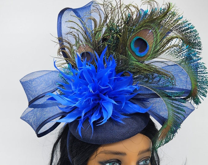 Royal Blue Fascinator