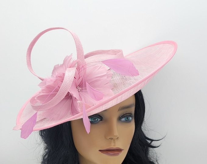 Pale Lilac Lavender Kentucky Derby Fascinator - Lavender Wedding Hat , Race Hat, Bridal Shower, Church Hat, Easter Hat