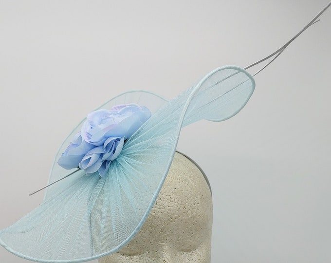Light Blue Fascinator Hat