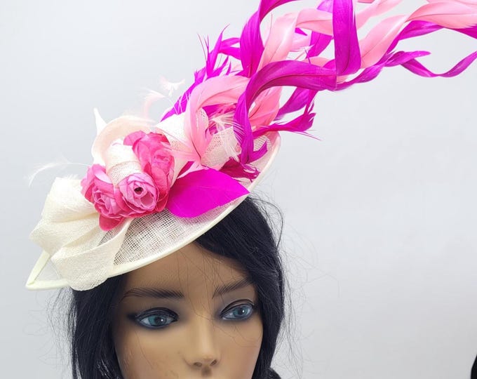 Fuschia/Hot Pink Fascinator