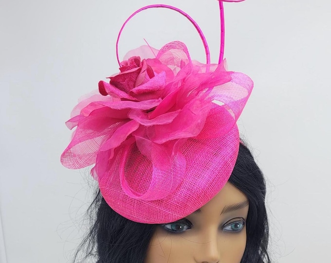 Hot Pink Fascinator Hat