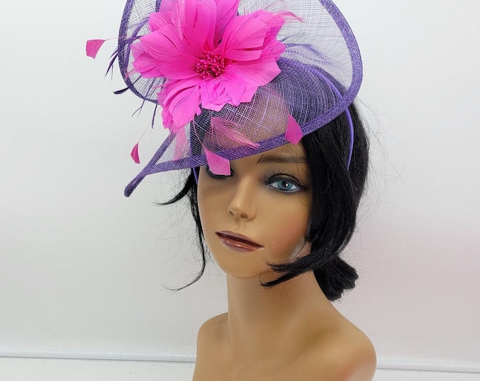 Purple Fascinator Hat