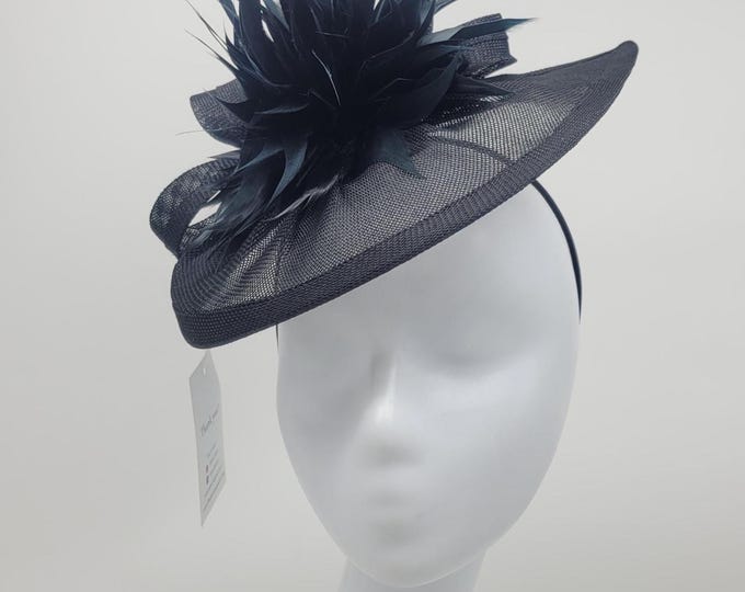 Black Kentucky Derby Fascinator: Wedding Costume Fascinator