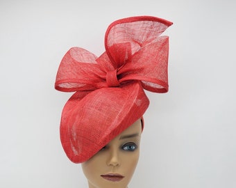 Red Fascinator Hat