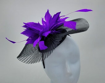 Purple Fascinator Hat