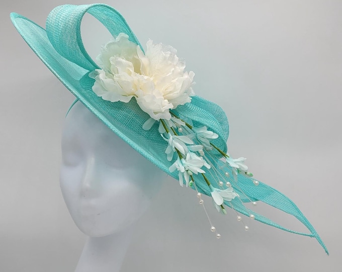 Turquoise Blue Fascinator Hat