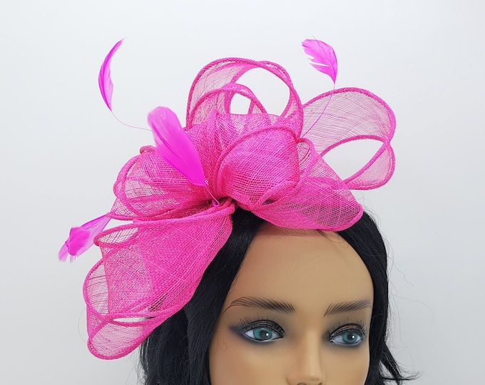Hot Pink Fascinator Hat