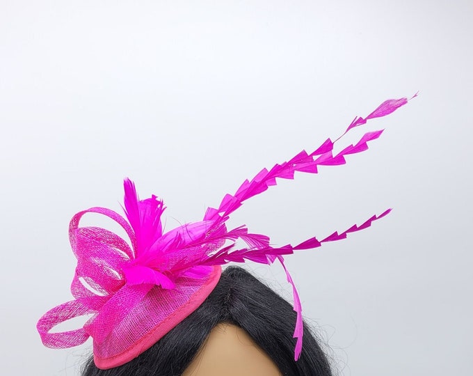 Hot Pink Fascinator Hat