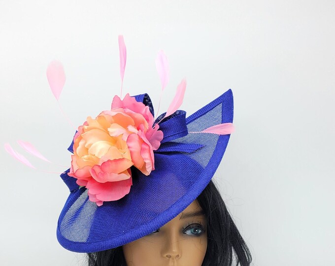 Royal Blue Fascinator