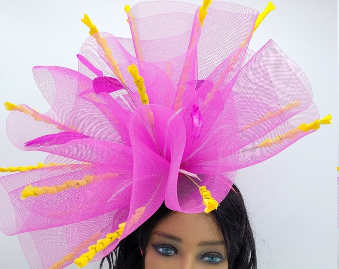 Hot Pink Fascinator Hat
