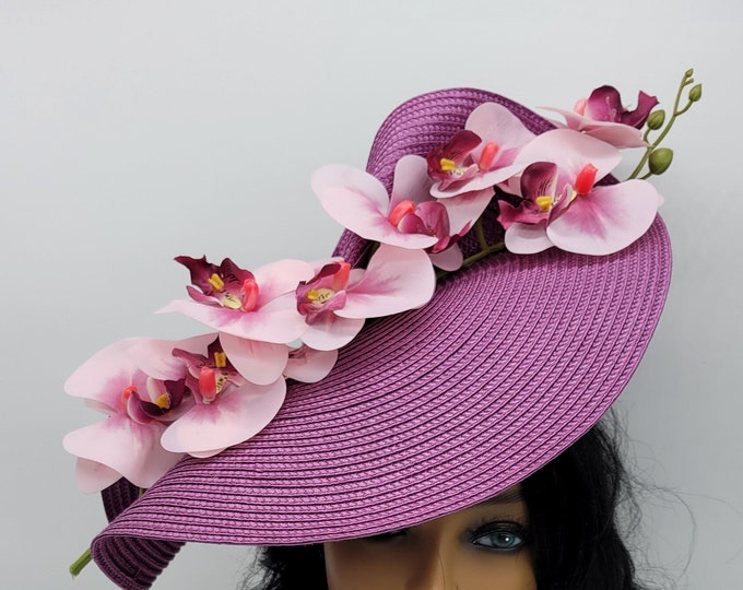 Purple Fascinator Hat