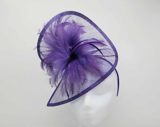 Purple Fascinator Hat