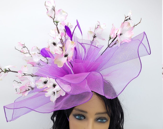 Hot Pink Fuchsia Fascinator Hat