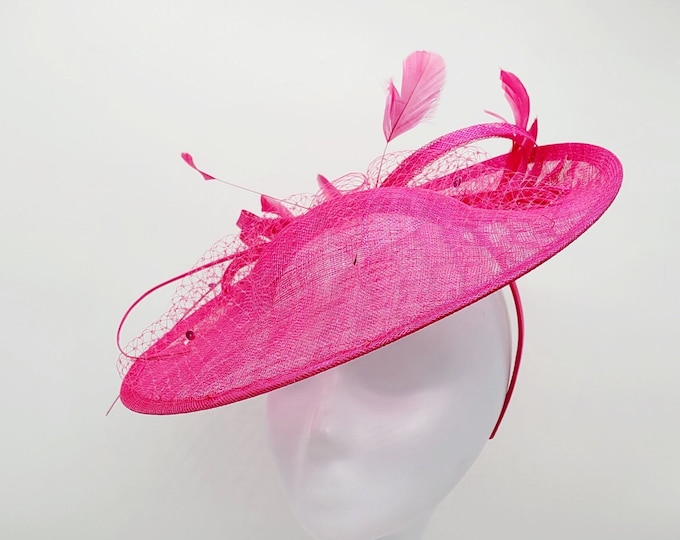 Hot Pink Fascinator Hat