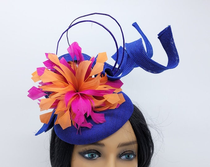 Royal Blue Fascinator Hat