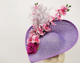 Hot Pink Fuchsia Fascinator Hat