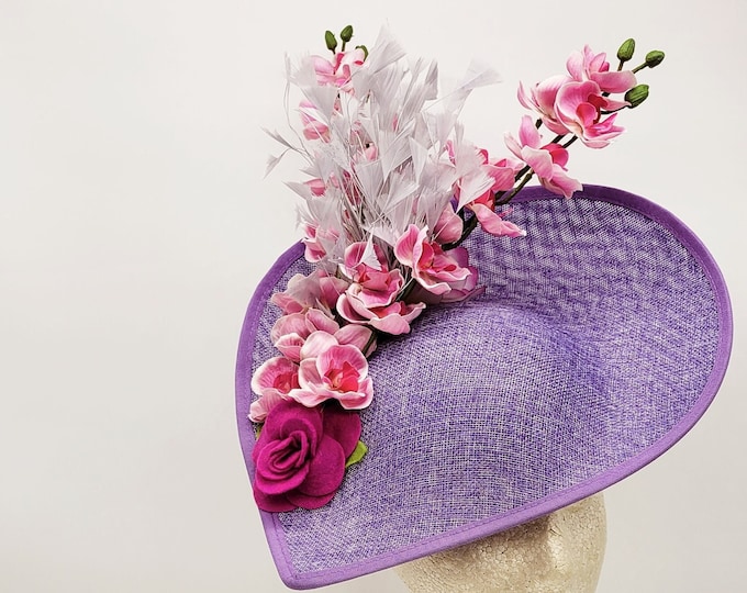 Hot Pink Fuchsia Fascinator Hat