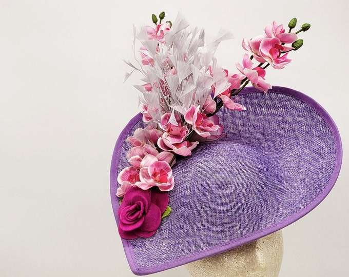 Hot Pink Fuchsia Fascinator Hat