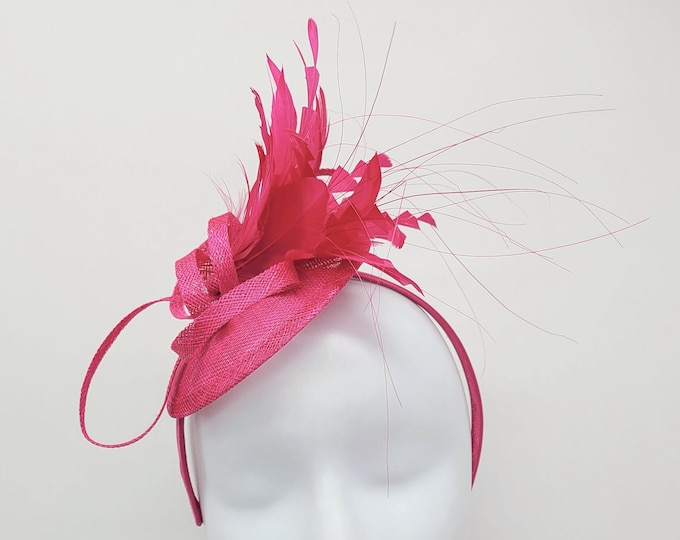 Hot Pink Fascinator Hat