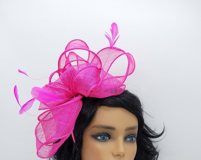 Hot Pink Fascinator Hat