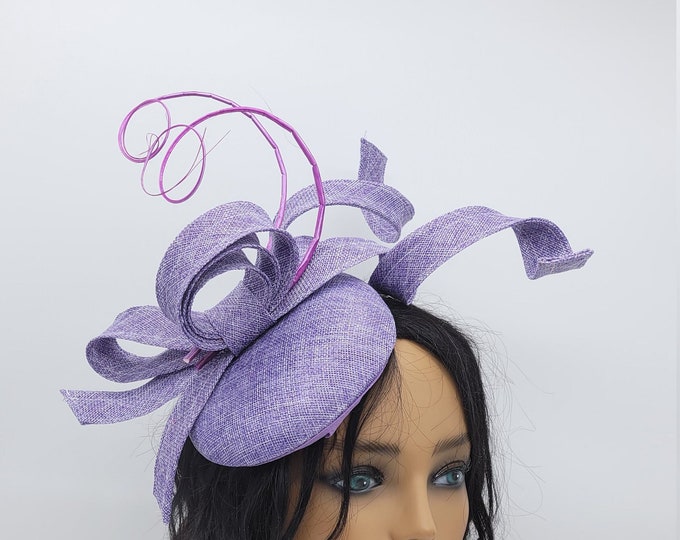 Lilac/Lavender Kentucky Derby Fascinator - Lavender Wedding Hat , Race Hat, Bridal Shower, Church Hat, Easter Hat