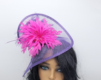 Purple Fascinator Hat