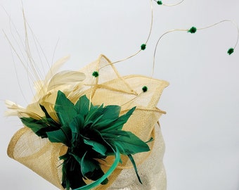 Gold Fascinator Hat